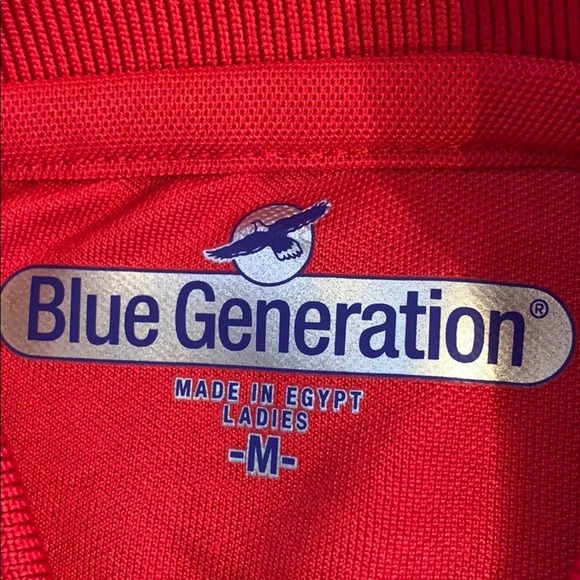 Blue Generation Ladies New Red Short Sleeve - Picture 6 of 6